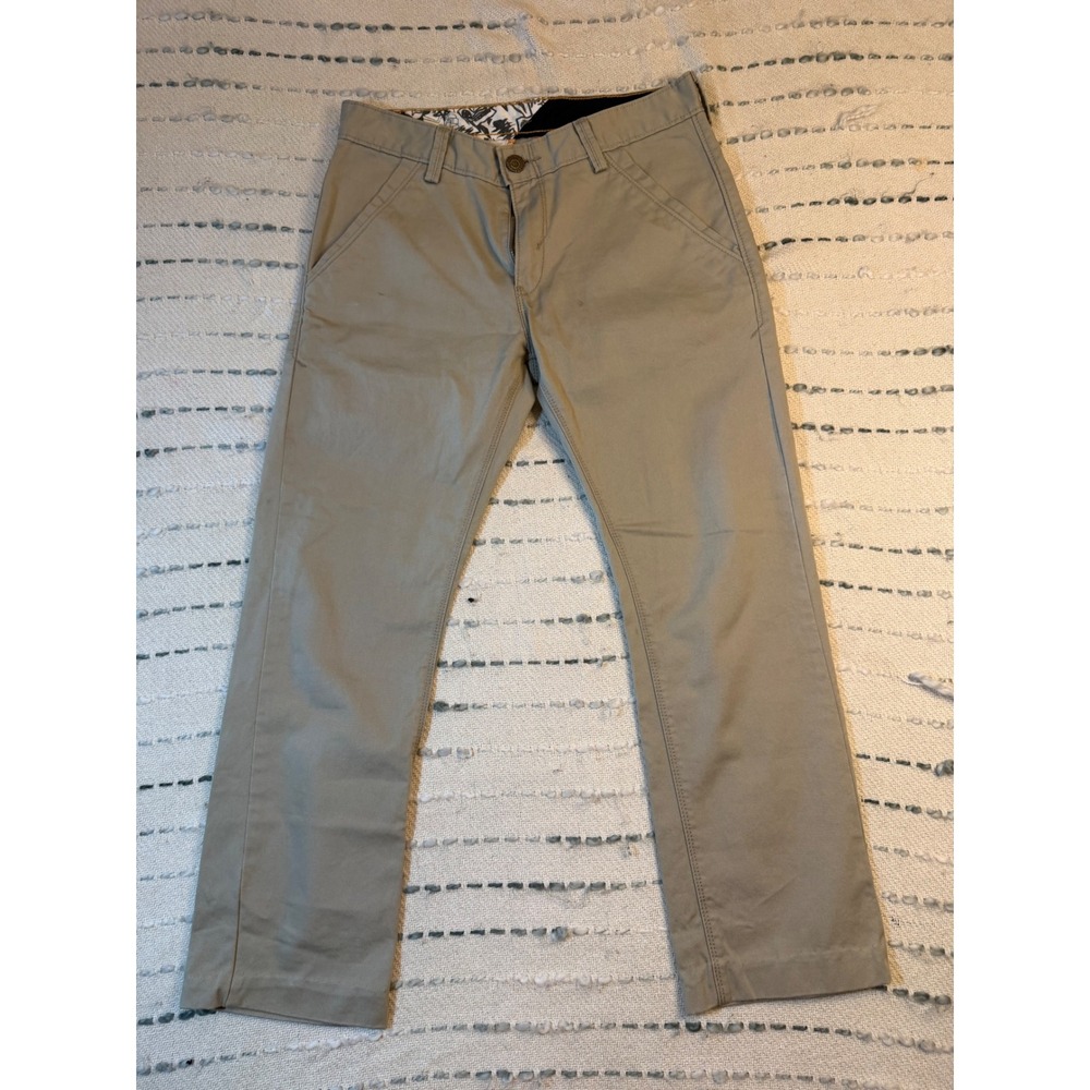Levis 511 Skinny Chino Pants Khaki Tan Boys Size 16 Regular 28x28 Cotton